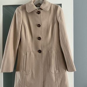 Like New - Banana Republic Tan Wool Coat